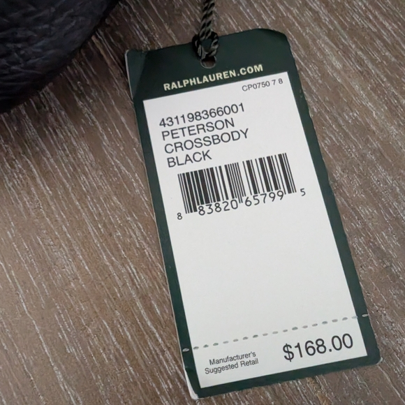 Ralph Lauren Black Leather Crossbody Bag - Picture 9 of 9